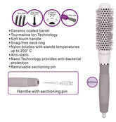 PLATINUM STYLING NANO TECHNOLOGY CERAMIC & IONIC ROUND BRUSH - 25MM